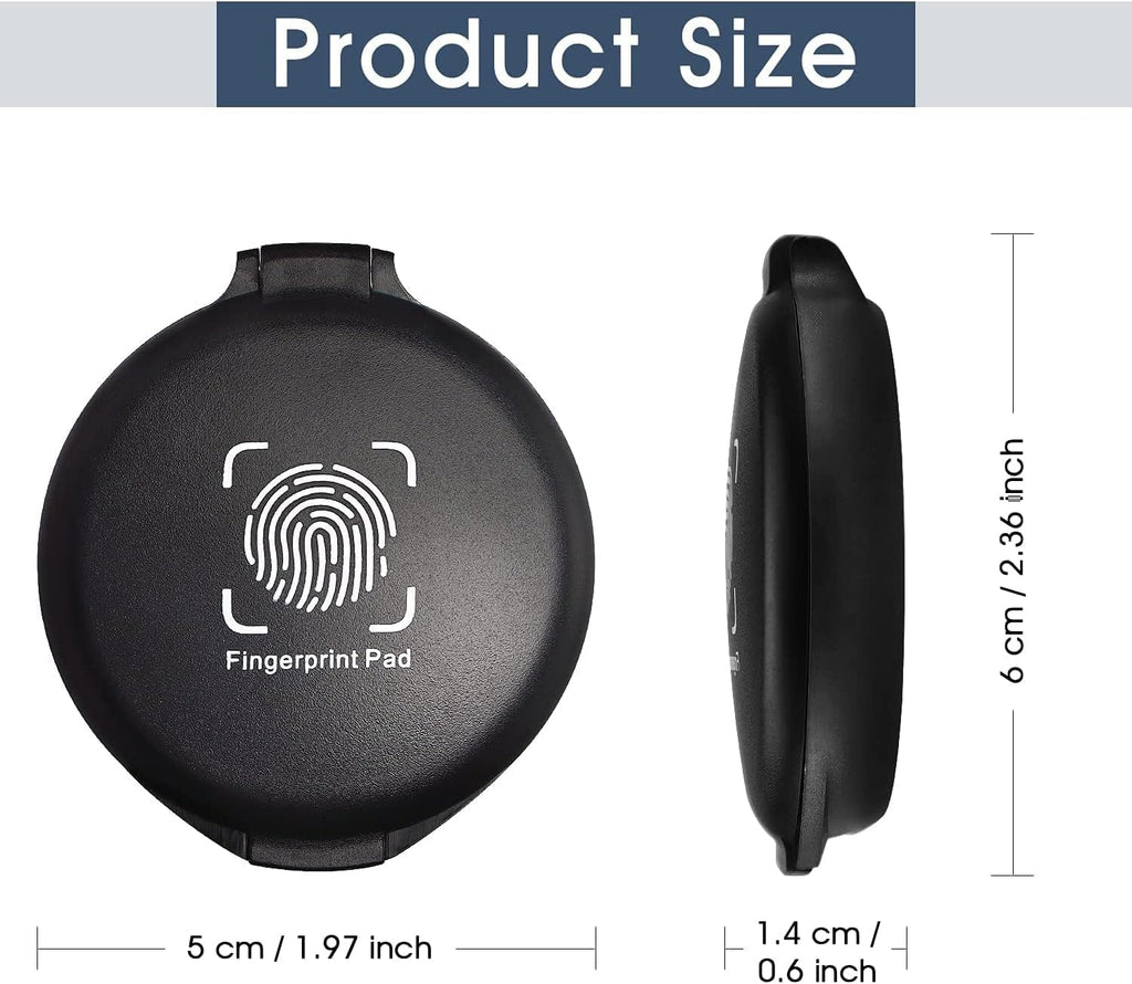 Fingerprin In Pa (Pac o 2 Thumbprin In Pa fo Notar Supplie Identificatio Securit I Fingerprin Card La Enforcemen Fingerprin ki Blac In pa Stam pa huell dactilar