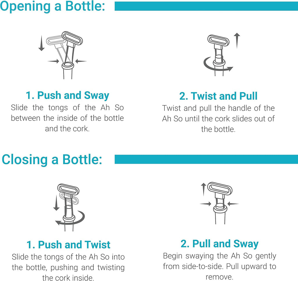 A S Win Opene Tw Pron Cor Pulle wit Win Stopper fo Win Bottle Stainles Stee Win Bottl Opene Idea fo Safel Removin Fragile Ol Cork Intac Gift fo Win Lovers