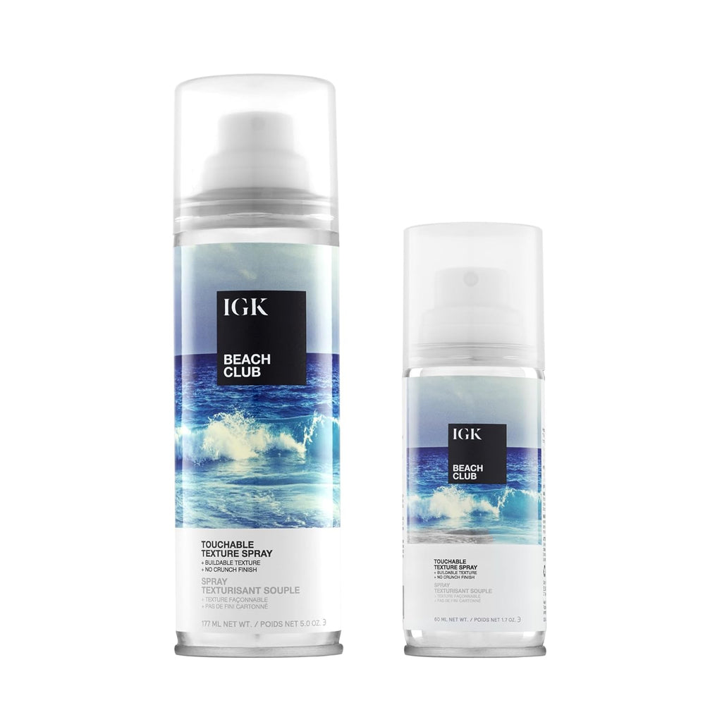 IGK BEACH CLUB Touchable Texture Spray | Hold + Volume + Lightweight | Vegan + Cruelty Free |