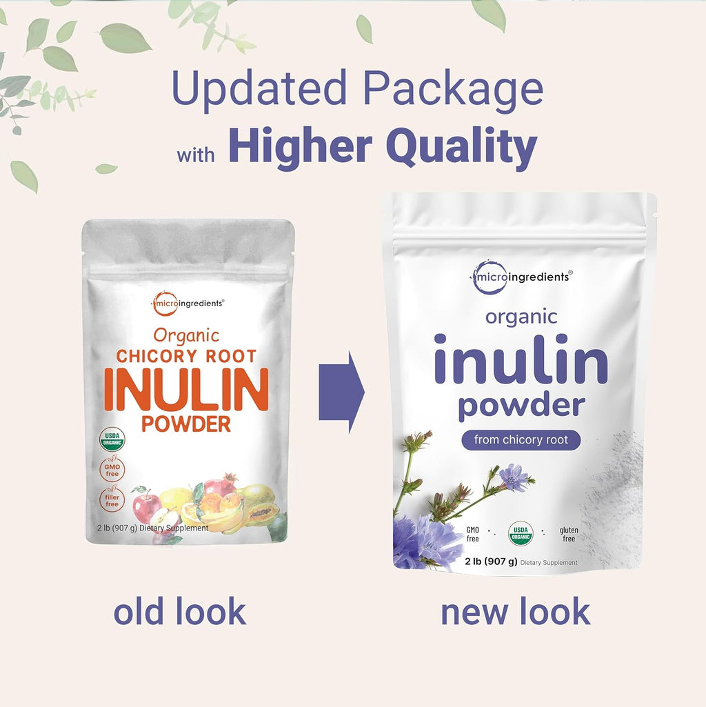 Micr Ingredient Organi Inuli Fibe Powder 2l Natura Prebioti t Suppor Digestiv Gu Healt Soluble Easil Digestibl Unflavored Vegan