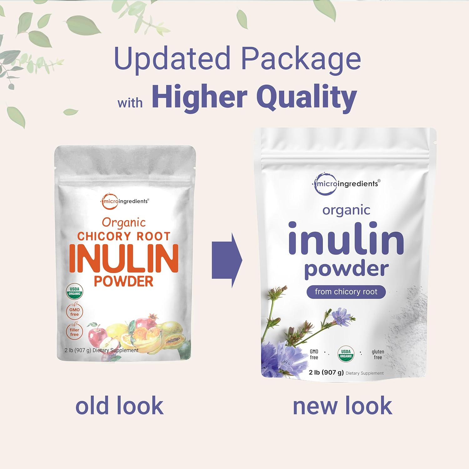 Micr Ingredient Organi Inuli Fibe Powder 2l Natura Prebioti t Suppor Digestiv Gu Healt Soluble Easil Digestibl Unflavored Vegan