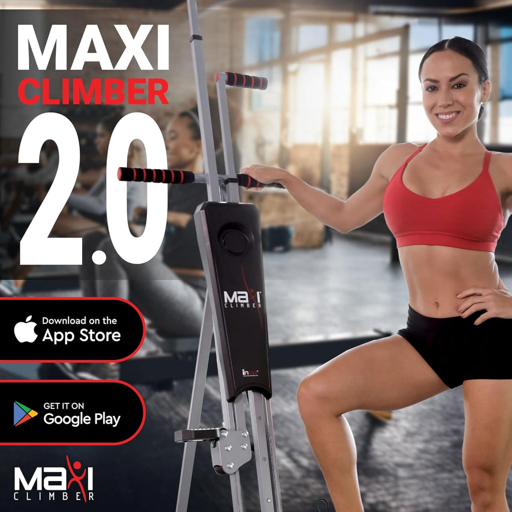 MaxiClimbe 2. Vertica Climbe ER (Elasti Resistanc System Eas t Assemble Foldin Exercis Machin Combine Cardi Strengt Trainin fo Lo Impact Ful Bod Workou Fre Fitnes App