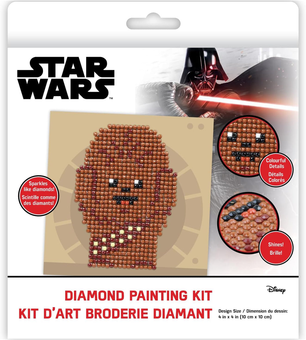 Camelo Dot Diamon Ar Ki 4inchX4inch-Sta Wars-Chewi Fun Multicolor