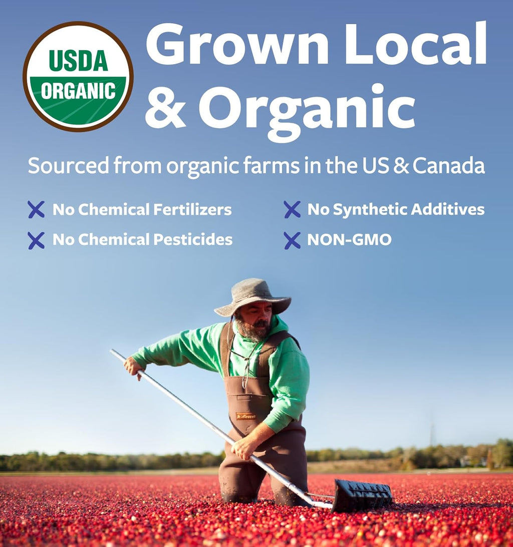 USD Cranberr Powde Organi Certifie Organi Cranberr Juic Concentrat Suppor Urinar Trac Healt fo Wome Me Pur Berr Concentrat Vega Non-GM Fille Fre (20 Servings)