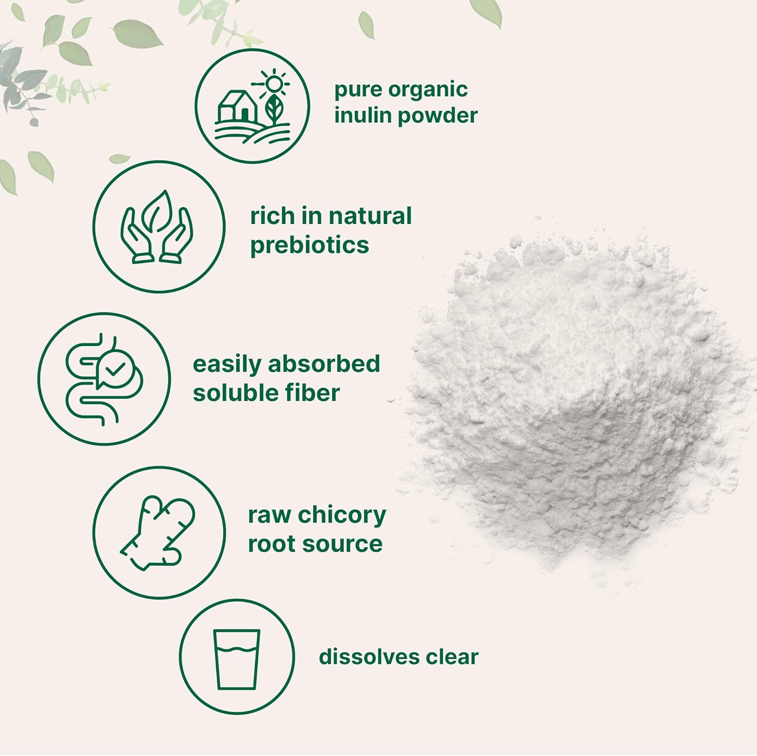 Micr Ingredient Organi Inuli Fibe Powder 2l Natura Prebioti t Suppor Digestiv Gu Healt Soluble Easil Digestibl Unflavored Vegan
