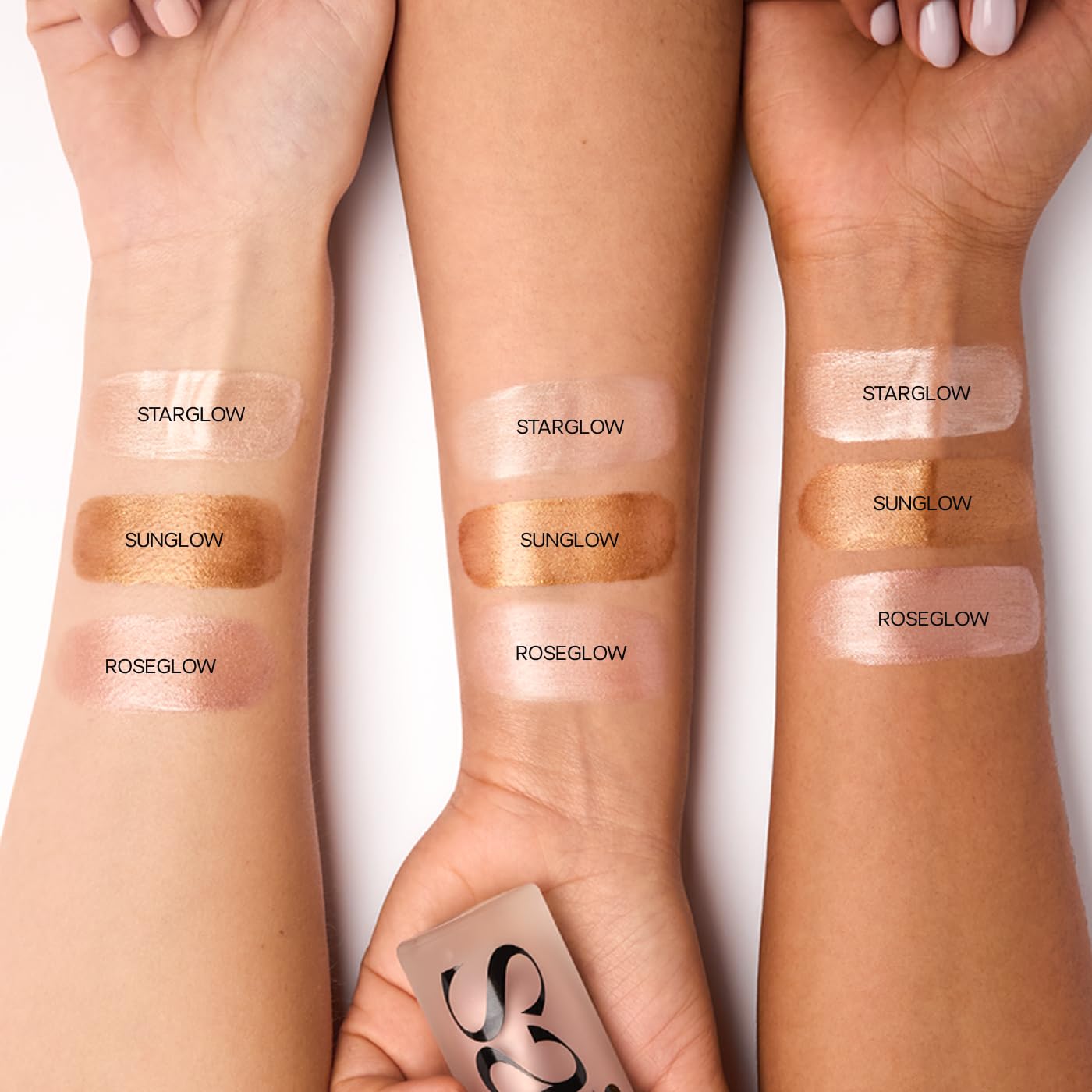 Saie Glowy Super Gel - Hydrating Makeup Primer and Illuminating Glow Serum Enriched with Vitamin C and Squalane Oil - All-Over Liquid Highlighter Makeup for Instant Glass Skin - Roseglow (1 oz)