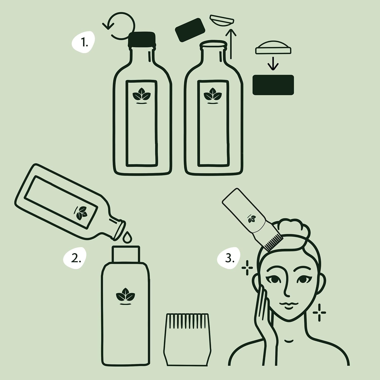 Natur Spel Rosemar Oi Fo Hai Growt Wit Roo Com Applicator Pre-Dilute Hai Scal Oi Nourishe Dry Damage Hair Fo Wome Men 5.0 F Oz