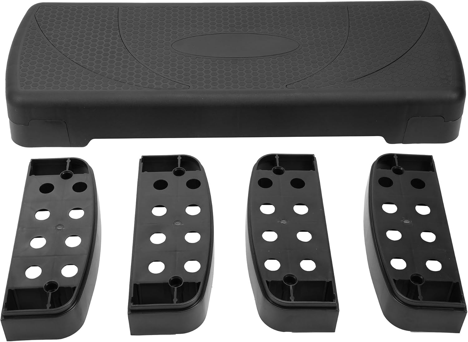 BalanceFrom Aerobic Step Platform Trainer with Adjustable 3-Level Risers, 400 Pound Weight Capacity ¨C Non-Slip Exercise Stepper for Cardio, Strength, and Fitness Workouts at Home or Gym