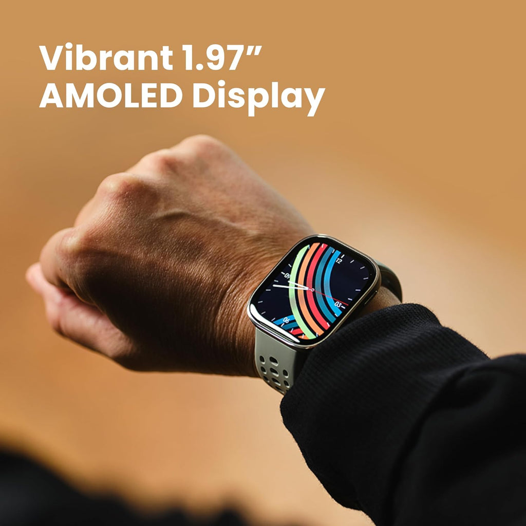 Amazfit Bip 6 Smart Watch 46mm, 14 Day Battery, 1.97inch AMOLED Display, GPS & Free Maps, AI, Bluetooth Call & Text, Health, Fitness & Sleep Tracker, 140+ Workout Modes, 5 ATM Water-Resistance, Red