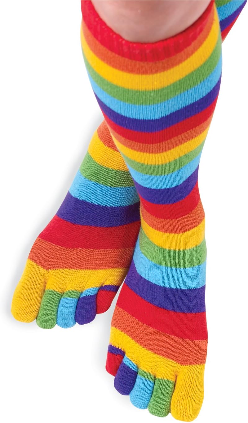 Th Parago Rainbo Stripe To Sock Pai Colorfu Stripe Patter Comfor Novelt Styl Footwear