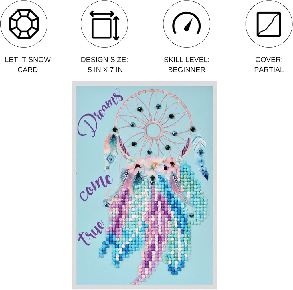 DIAMON DOT Dream Com Tru Diamon Ar Cards Handmad Diamon Paintin Card Kit Handmad Greetin Card Kit fo Than Yo Note an Specia Occasions