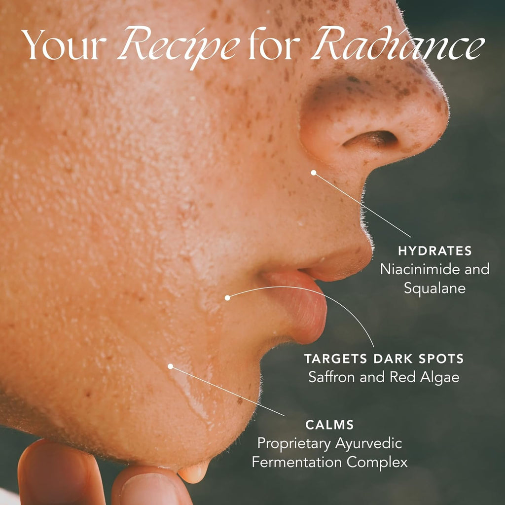 RANAVA Radian Ran Brightenin Saffro Facia Essenc Hydratin Mil Tone Formulate wit Niacinamid Squalan t Moisturiz Cal Ski Help ImpTh Appearanc o Dar Spot (100ml)