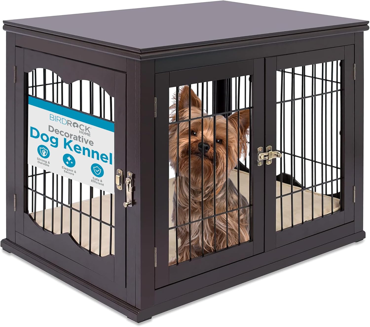 INTERNET' BES Decorativ Do Kenne wit Pe Bed Smal Pe House Doubl Doo Indoo Crate Engineere Woo Wir Furniture Sid Tabl Nightstand Fit Smal Dog Espresso