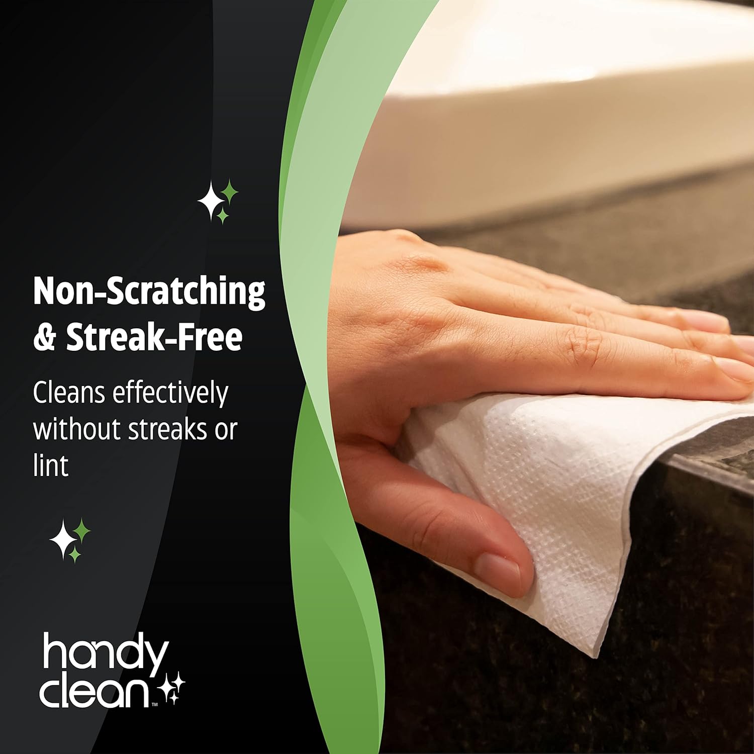 HandyClean Pre-Moistened Lens Cleaning Wipes, Eyeglass Wipes, Screen Wipes, 100 ct of 6 x 5 inches Individually Packed Lens Cleaner Wipes