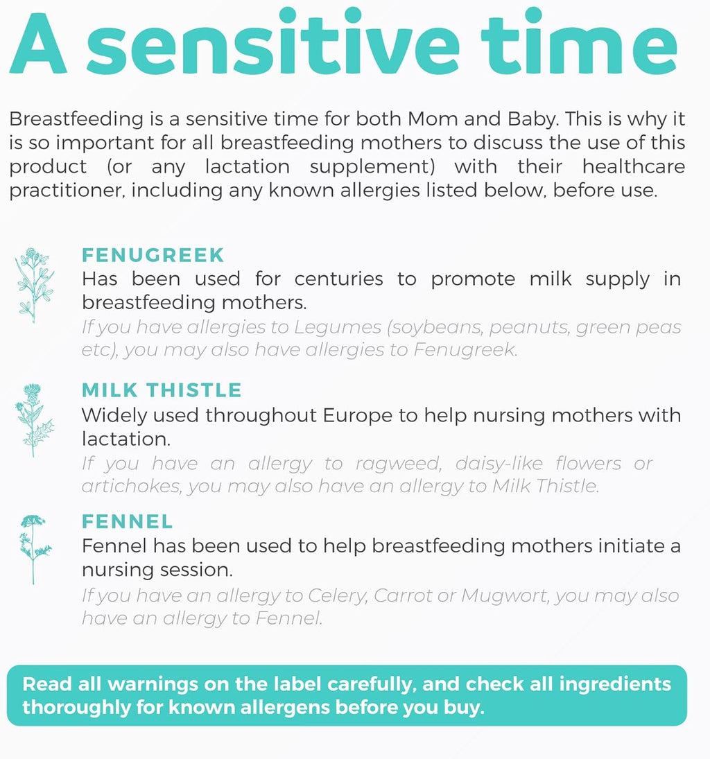 USD Organi Lactatio Supplemen Increas Mil Suppl wit Herba Breastfeedin Suppor Ai fo Mother Organic Fenugree Seed Fenne Mil Thistl 6 Vega Capsule (N Pill o Cookies)
