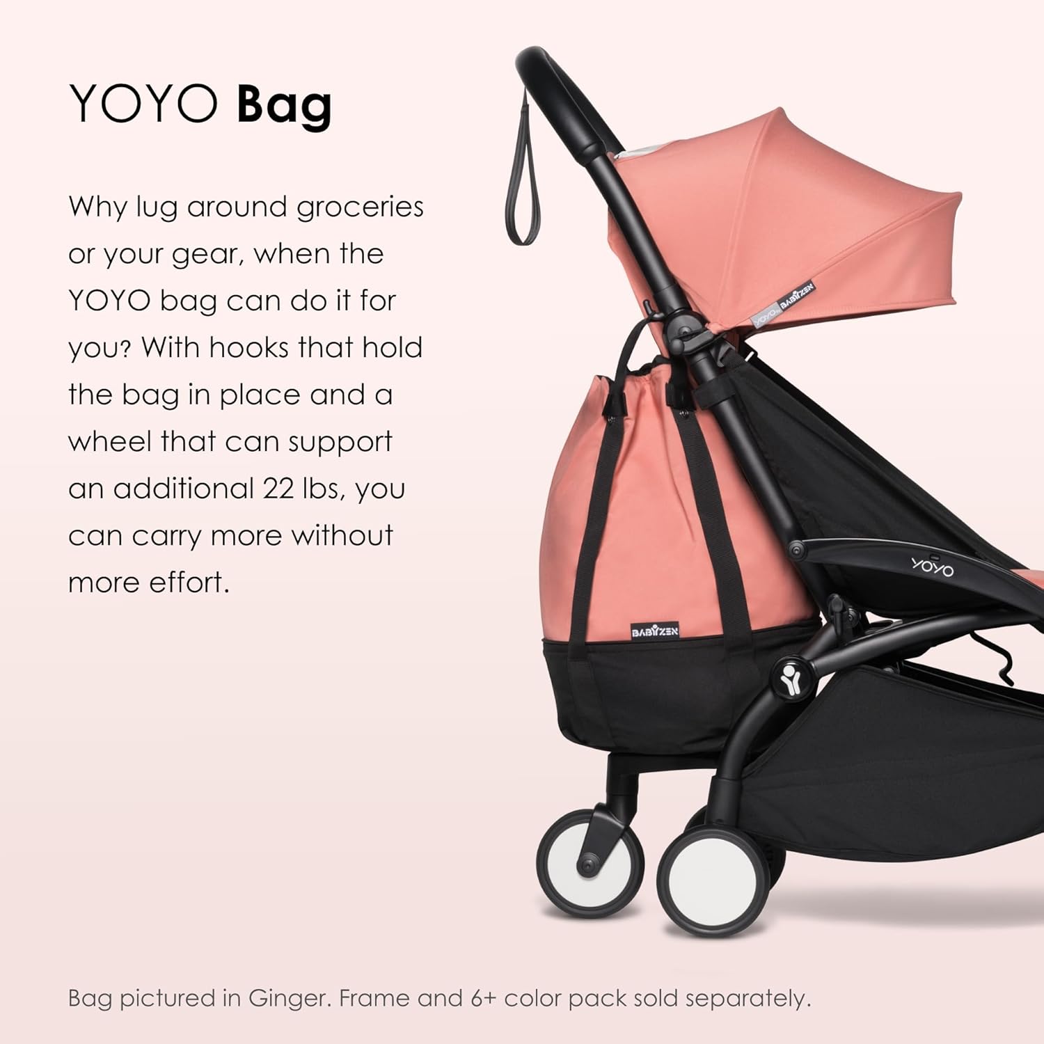 Stokk YOY Bag Nav Blu Provide Additional Sturd Storag o th YOYO Strolle Include Whee Bas Hooks