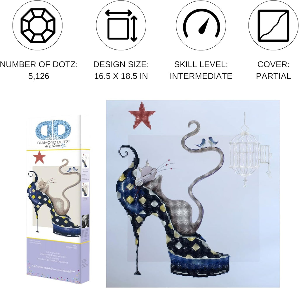 DIAMON DOT a Hom Dizzy Partia Drill Roun Dotz Diamon Paintin Kits Diamon Ar Kit fo Adults Ge Art Diamon Art 16.5inchx18.5inch