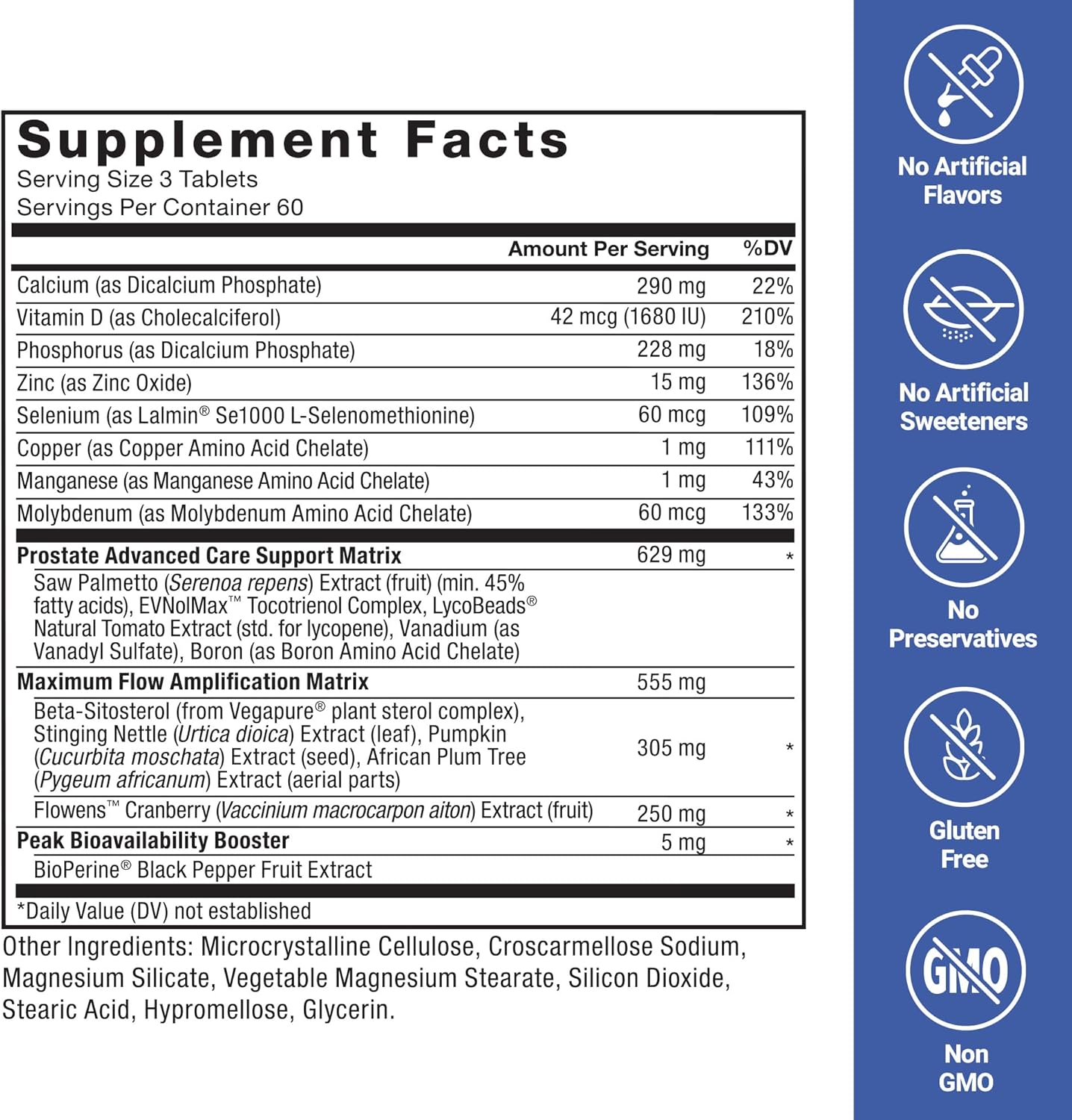 Forc Facto Prostat Advanced Healt Supplemen fo Me fo Reducin Nighttim Bathroo Trips Bladde Urinar Relief wit Sa Palmetto Beta-Sitosterol 18 Tablet (1-Pack)