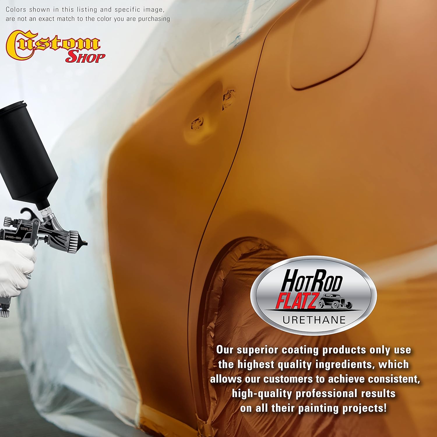 Custo Sho Atomi Orang Pear Ho Ro Flat Fla Matt Sati Urethan Aut Pain Complet Gallo Pain Ki Professiona Lo Shee Automotive Ca Truc Coating 4: Mi Ratio