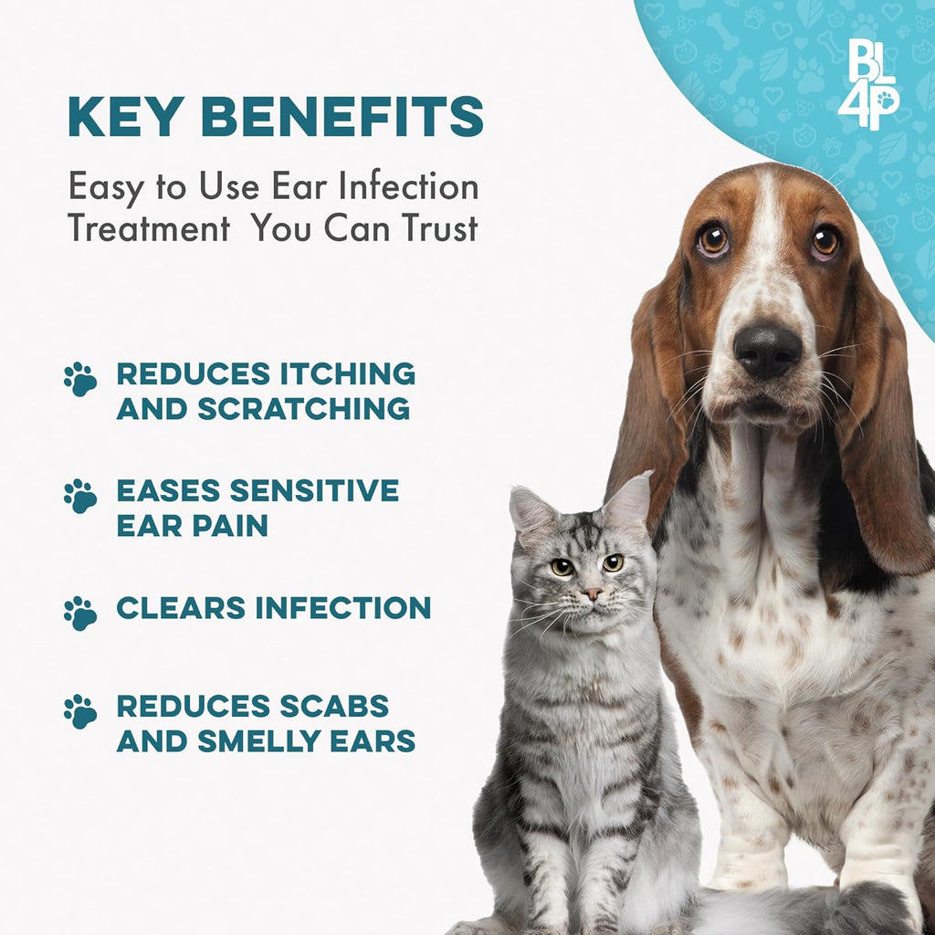 Itc Relie an Ea Infectio Treatmen fo Dog Cats Natura Ea Mite Treatmen fo Cat an Dog Soothe Itch Ears Reduce Swelling Otitis Pai Inflammation 40 Eas t Giv Tin Pills