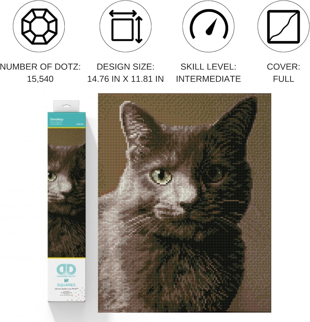 DIAMON DOT Smoke Ca Diamon Paintin Kit fo Adult Diamon Ar Kit Relaxin Creativ Craf Ki wit Dot Gem 14.8inchx11.8inch