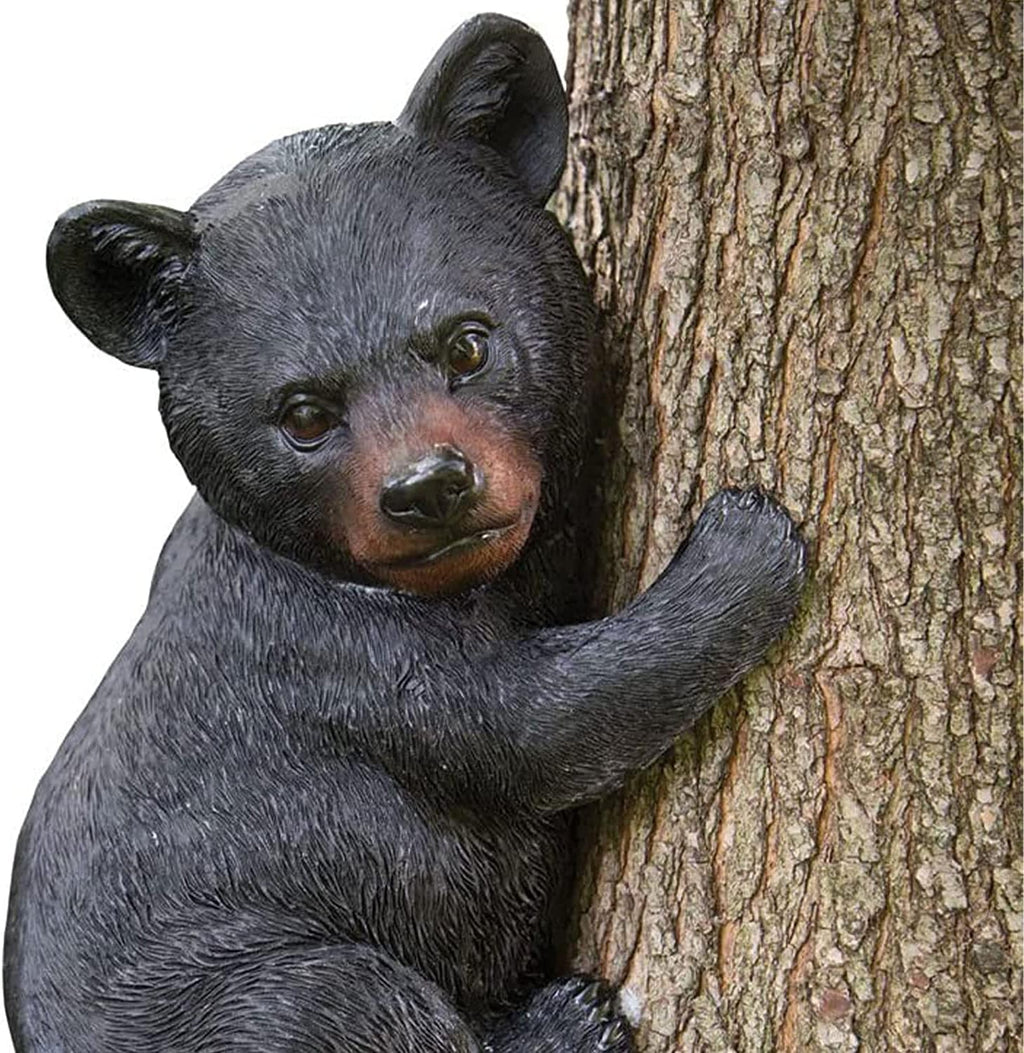 Bit an Piece Bea Cu Tre Hugge Yar Decoration Adorabl Tre Sculptur Outdoo Decoratio Garde Peeke Yar Ar 13-3/4inc 8inch