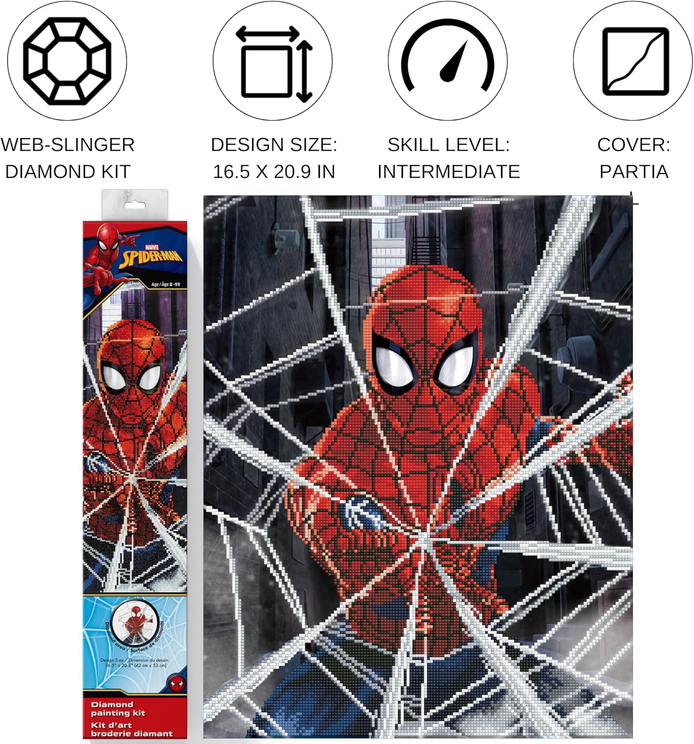 Camelo Dot Fabric Diamon Paintin Ki Web-Slngr