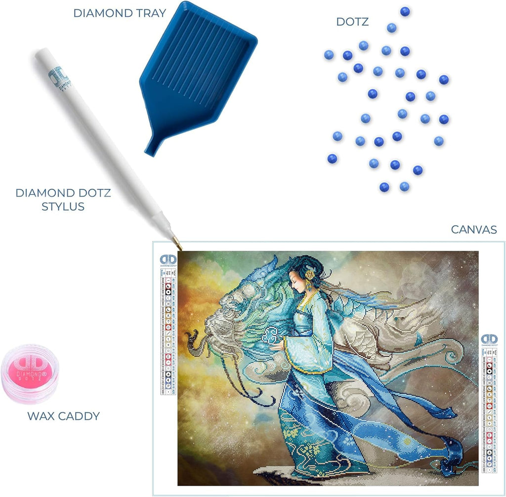 DIAMON DOT Drago Princes Diamon Paintin Kit fo Adult Diamon Ar Kit Relaxin Creativ Craf Ki wit Dot Gem 26.4x33.5