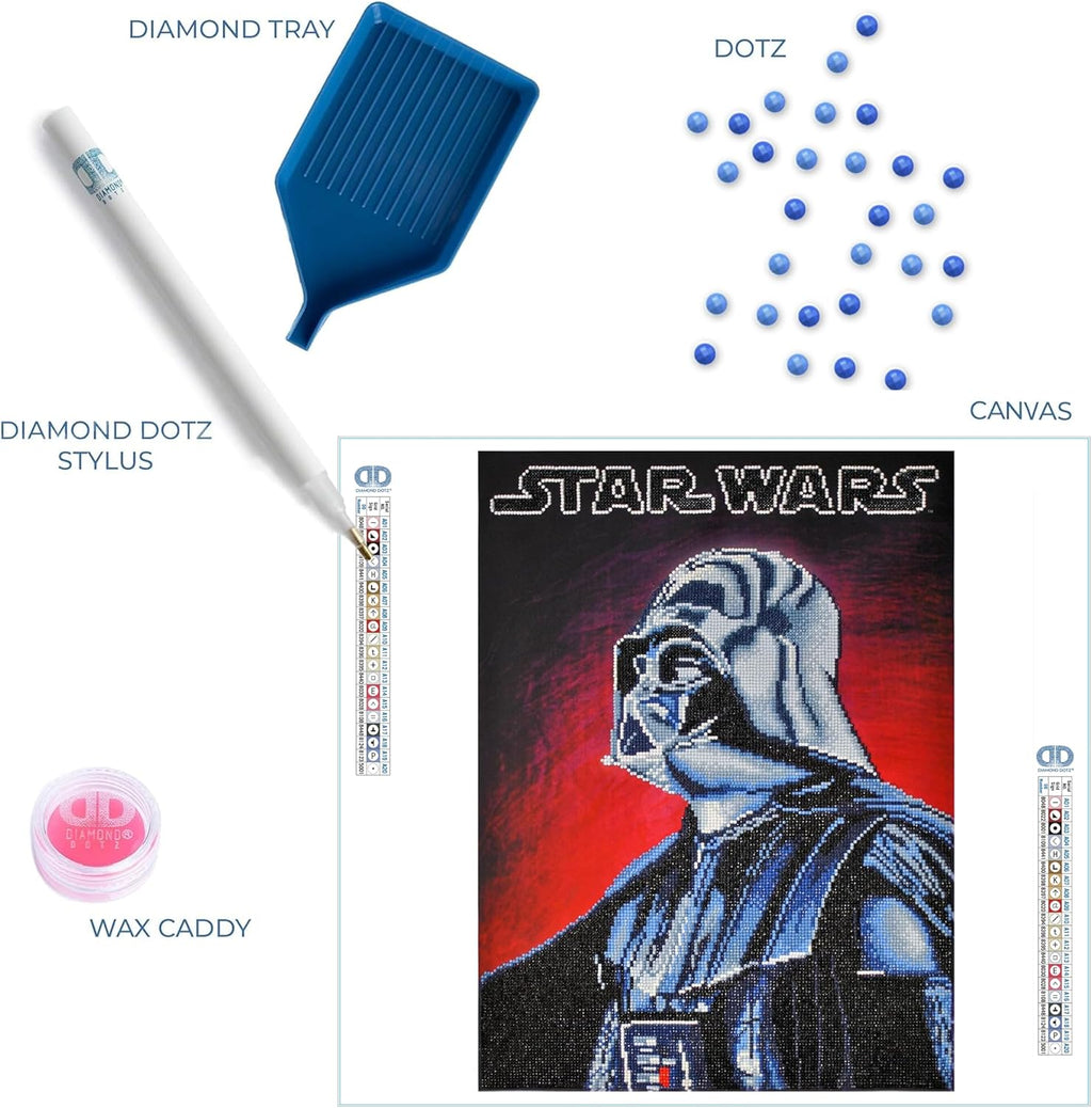 DIAMON DOT Dart Vade Sta War Diamon Paintin Kit fo Adult Diamon Ar Kit Relaxin Creativ Craf Ki wit Dot Gem 22.4inchx16.5inch