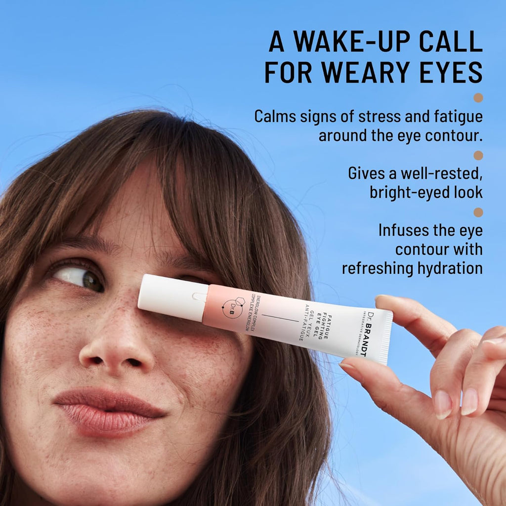 Dr. Brandt iD-STRESS Fatigue Fighting Eye Gel - 0.5 fl oz, Pack of 2 - Rapidly Diminishes Signs of Dryness, Fatigue Dark Circles in the Eye Area