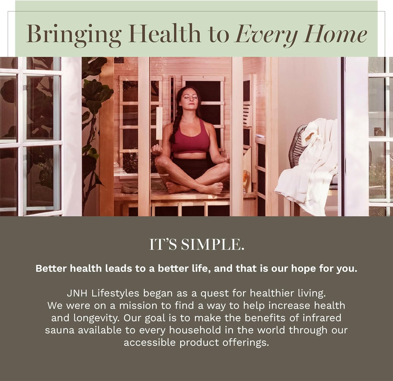 JN Lifestyle Joyou 2-Perso Hom Infrare Saun wit Colo Ligh Therapy Lo EMF Indoo Persona Luxur Sp fo Hous an Gym