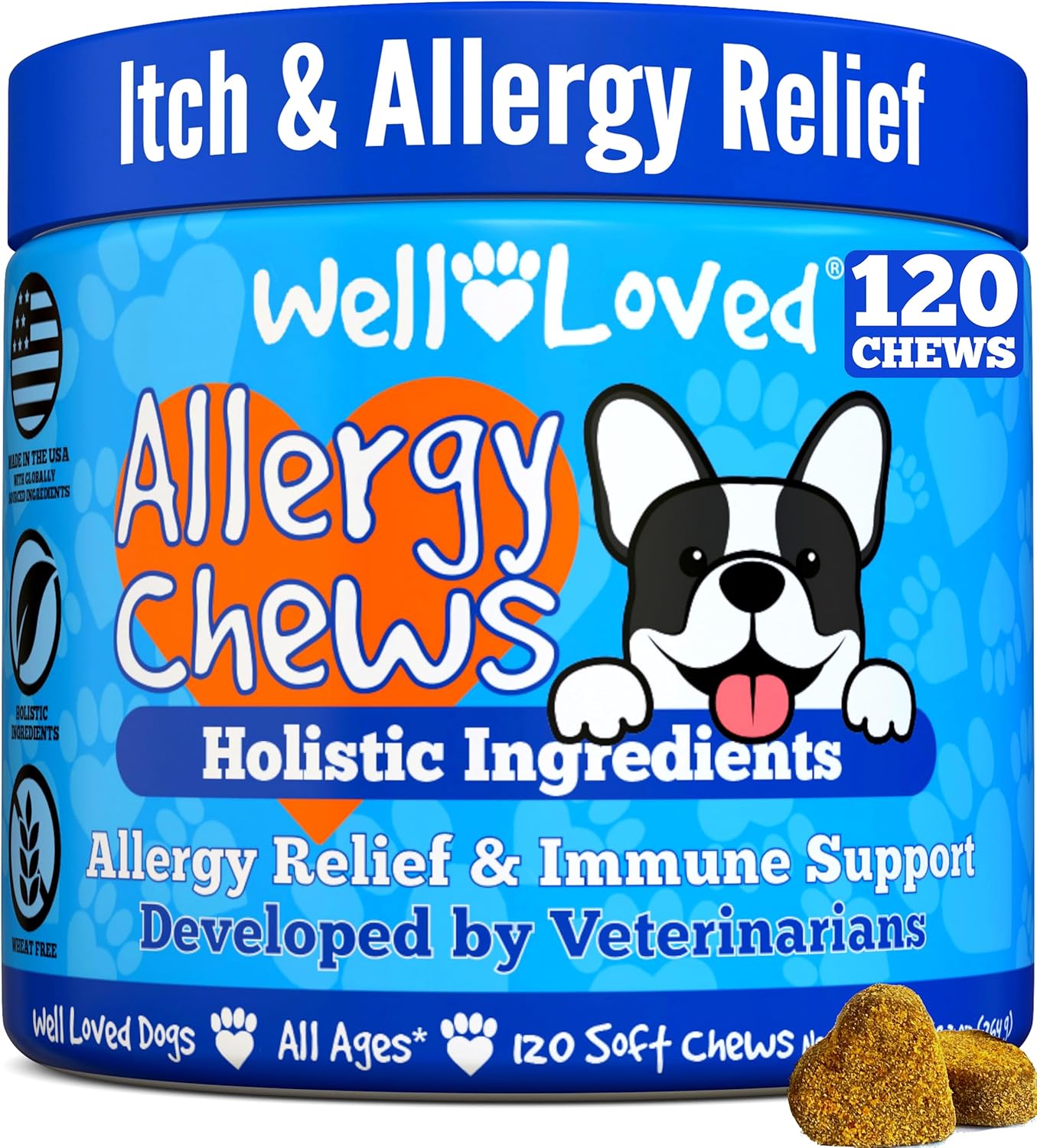 Do Allerg Chew Do Allerg Relief Itchin Ski Relief Ho Spo Treatmen Seasona Allergies Ve Developed Ant Itc Ski Irritatio Treatment Mad i USA 12 Chews