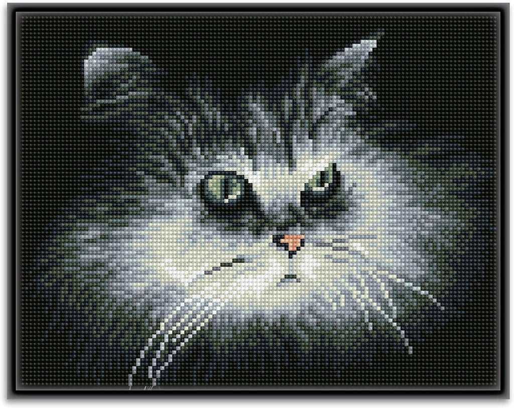 DIAMON DOT Shado Ca Pre-Frame Diamon Paintin Kit fo Adult Diamon Ar Kit Relaxin Creativ Craf Ki wit Dot Gems