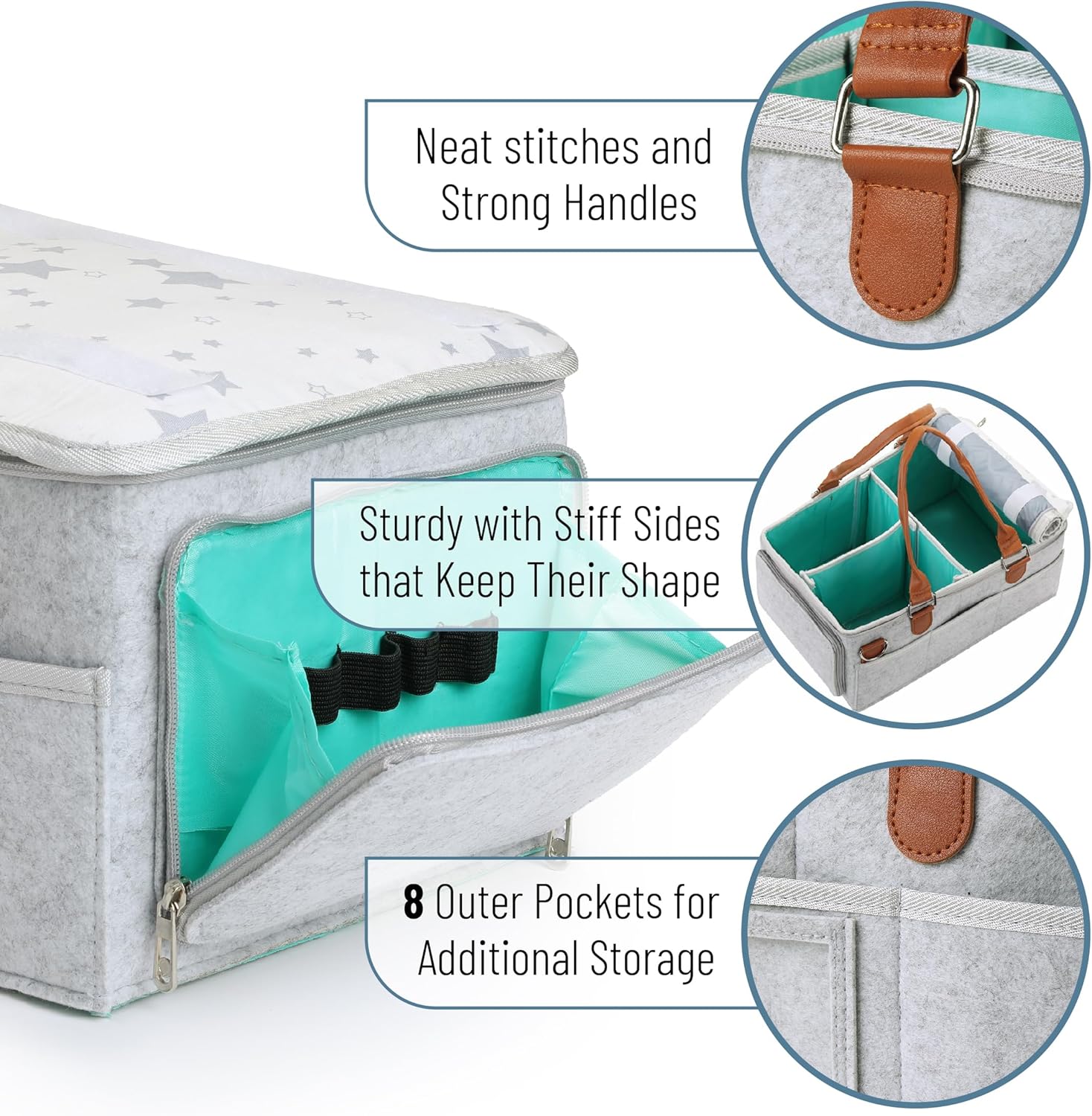 Bab Diape Cadd Organize wit Lid Bab Organizer Diape Cadd wit Lid