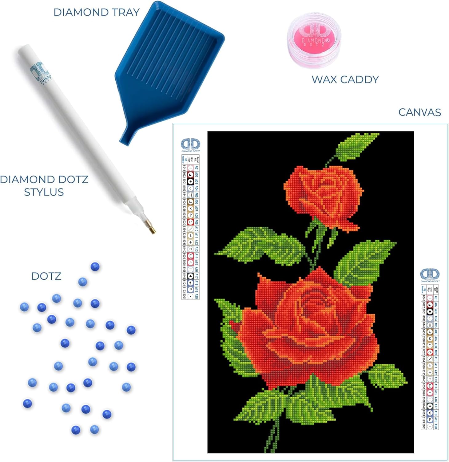 DIAMON DOT Re Ros Corsag Diamon Paintin Kit fo Adult Diamon Ar Kit Relaxin Creativ Craf Ki wit Dot Gem 16.5x10.6