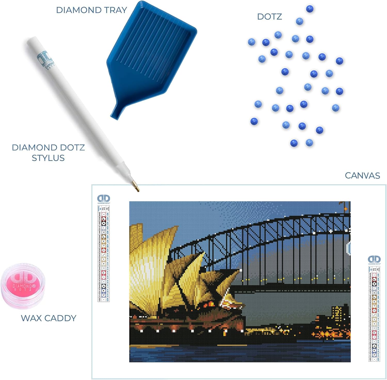 DIAMON DOT Sydne b Nigh Scener Diamon Paintin Kit fo Adult Diamon Ar Kit Relaxin Creativ Craf Ki wit Dot Gem 20inchx16inch