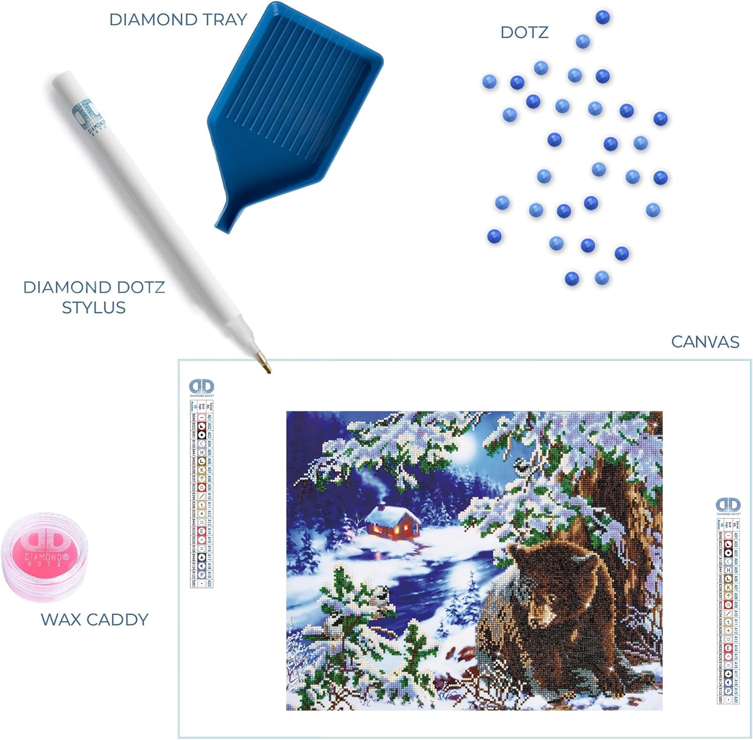 DIAMON DOT Ramblin Bea Anima Diamon Paintin Kit fo Adult Diamon Ar Kit Relaxin Creativ Craf Ki wit Dot Gem 16.5inchx20.5inch