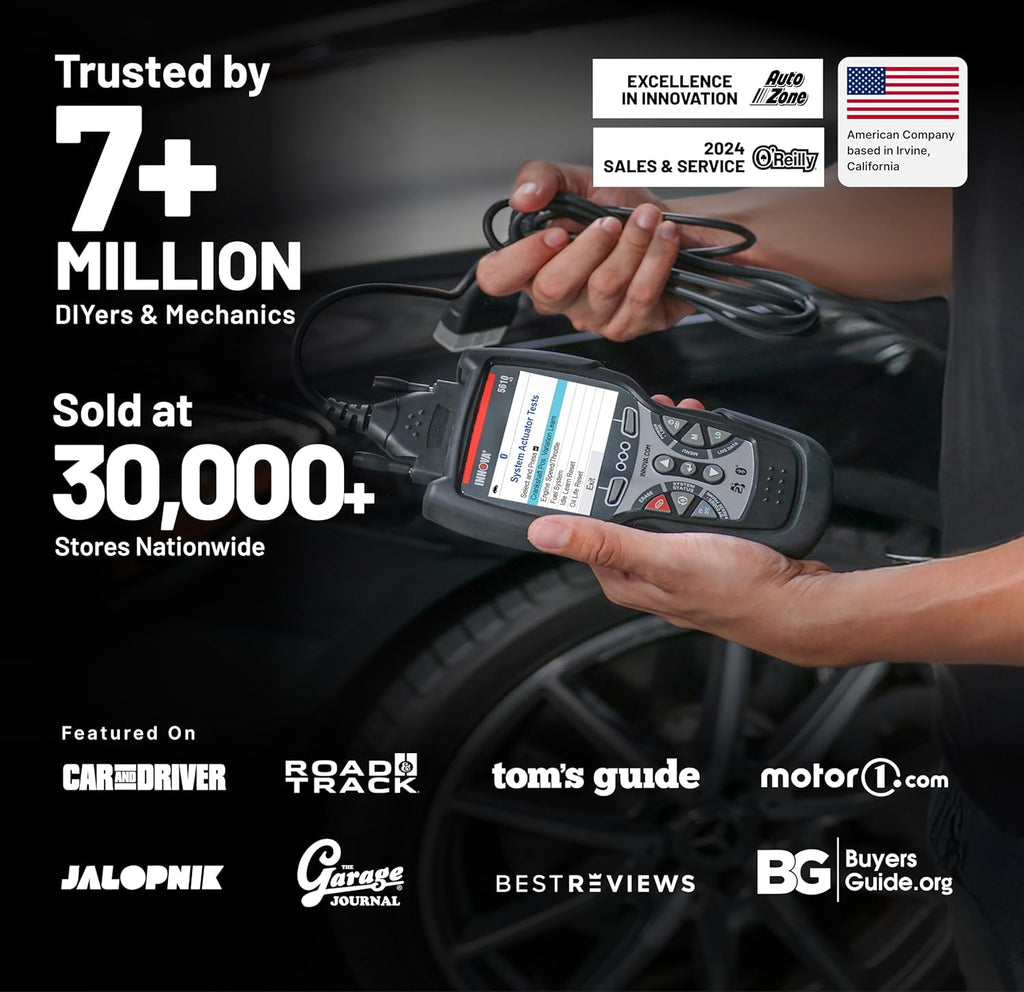 Innov 561 OBD Bidirectiona Sca Too Understan You Vehicle Pinpoin What' Wrong an Complet You Repair wit Les Headache Update Included US-Base Technica Support