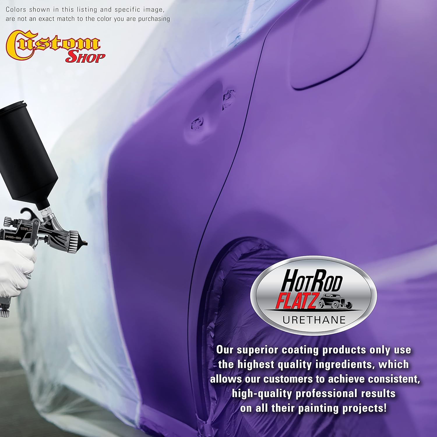 Custo Sho Plu Craz Metalli Ho Ro Flat Fla Matt Sati Urethan Aut Pain Complet Gallo Pain Ki Professiona Lo Shee Automotive Ca Truc Coating 4: Mi Ratio