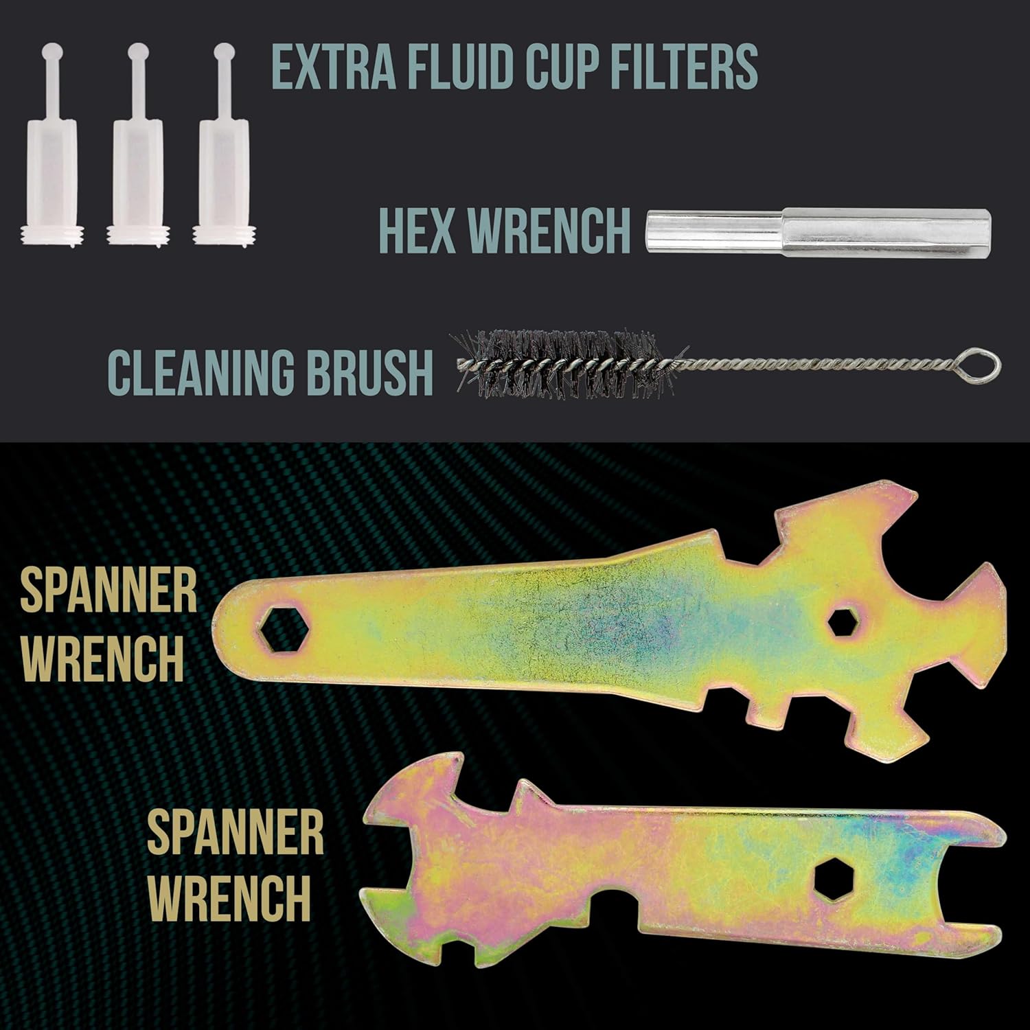 TC Globa HVL Spra Gu Ki fo Aut Pain Se o Sprayer (1.0mm 1.4mm 1.8mm wit Cup Ai Regulato Aut Spra Pain Gu Se fo Primer Topcoa Touch-U (Pistol par Pinta Carros)