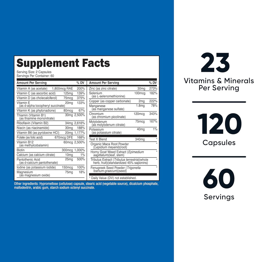 Nutricost Multivitamin for Men 120 Capsules - Vitamins and Minerals for The Healthy Man
