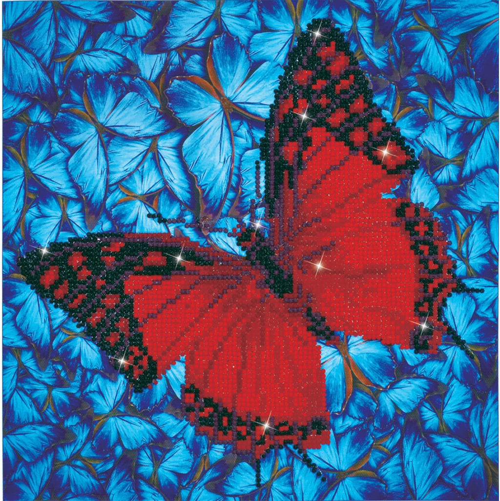 DIAMON DOT Flutterb Re Diamon Paintin Kit fo Adult Diamon Ar Kit Relaxin Creativ Craf Ki wit Dot Gem 12x12