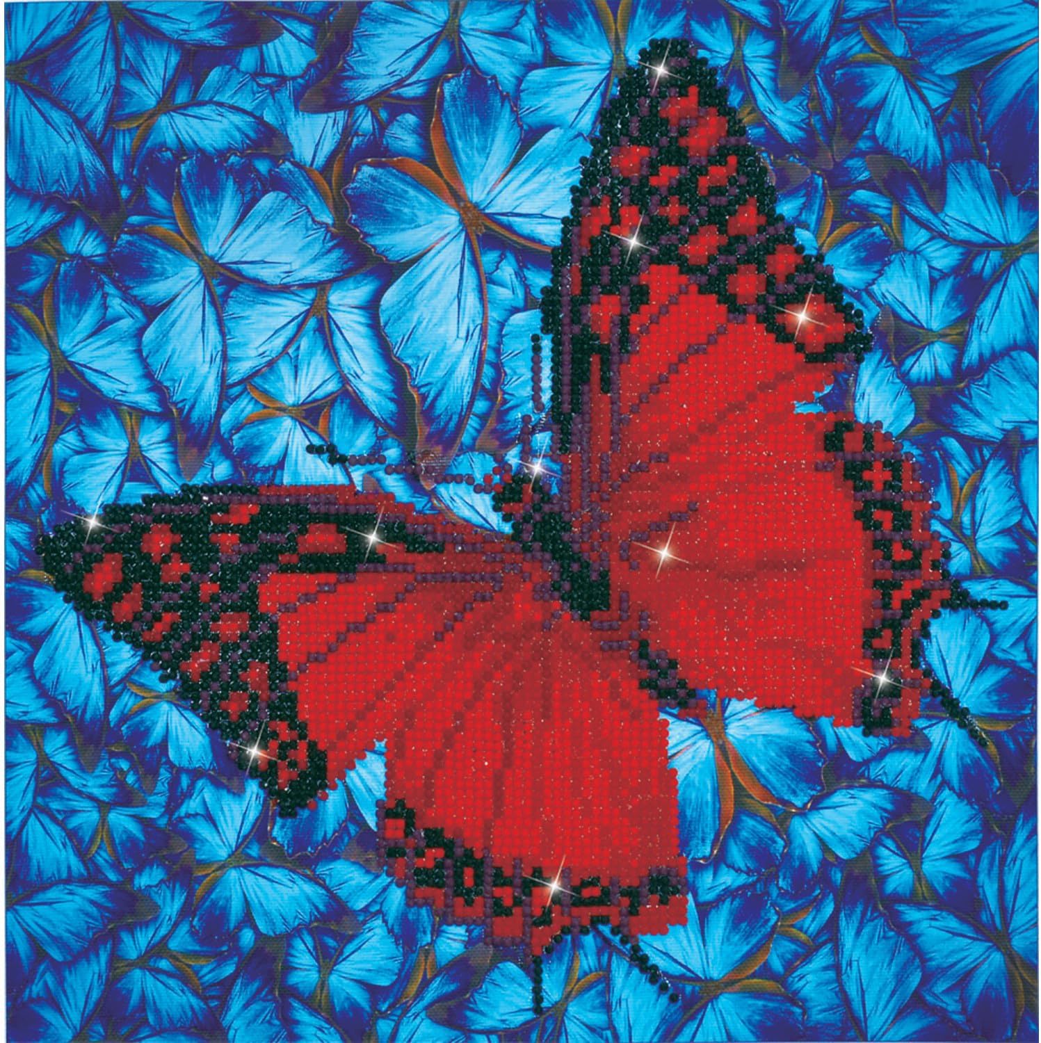 DIAMON DOT Flutterb Re Diamon Paintin Kit fo Adult Diamon Ar Kit Relaxin Creativ Craf Ki wit Dot Gem 12x12