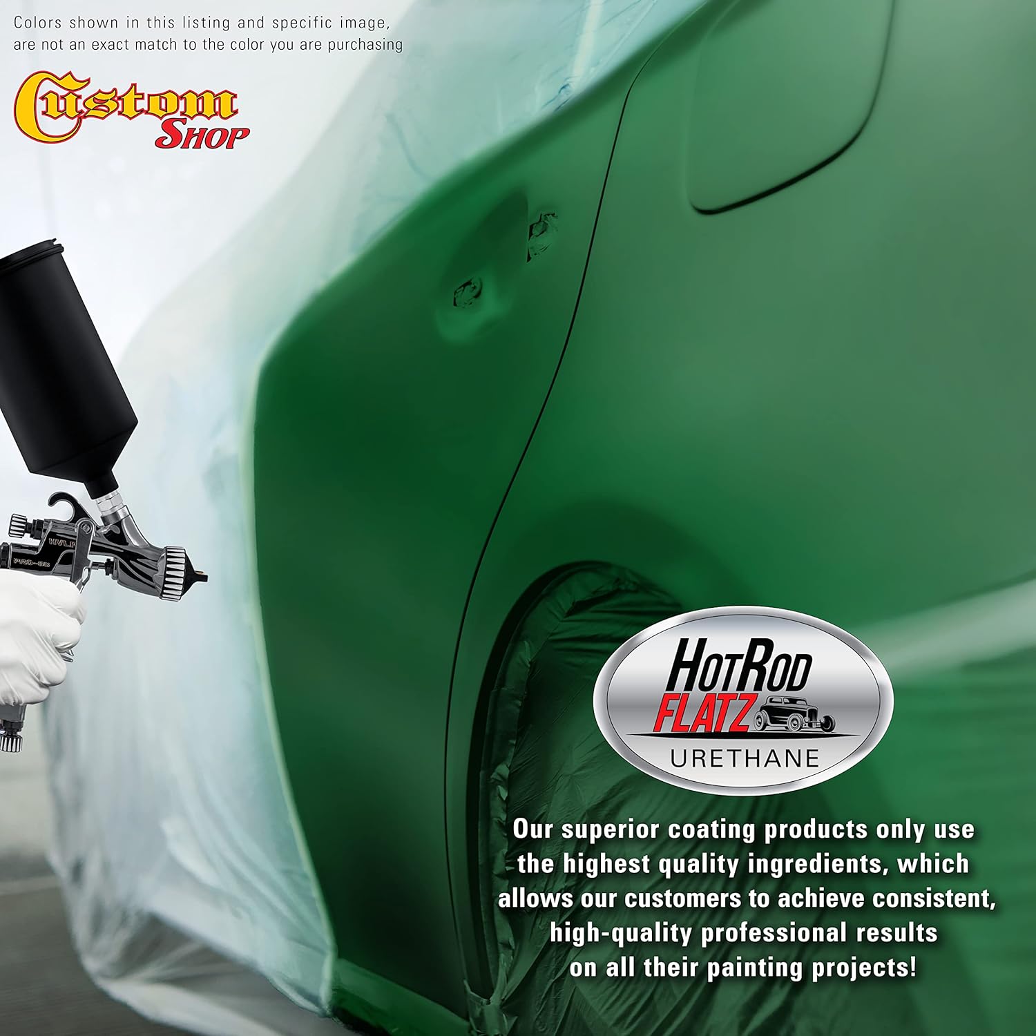 Custo Sho Spee Gree Ho Ro Flat Fla Matt Sati Urethan Aut Pain Complet Quar Pain Ki Professiona Lo Shee Automotive Ca Truc Coating 4: Mi Ratio
