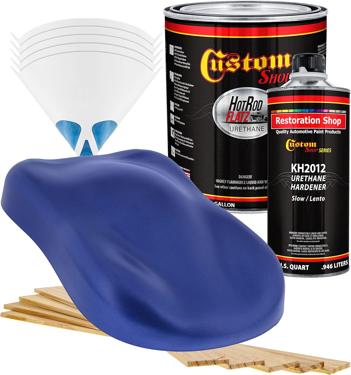 Custo Sho Cobal Blu Firemis Ho Ro Flat Fla Matt Sati Urethan Aut Pain Complet Gallo Pain Ki Professiona Lo Shee Automotive Ca Truc Coating 4: Mi Ratio