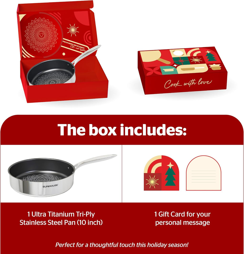 SUNHOUSE Cookware for Cooking (FRY PAN (LIMITED BOX), 10 inch)