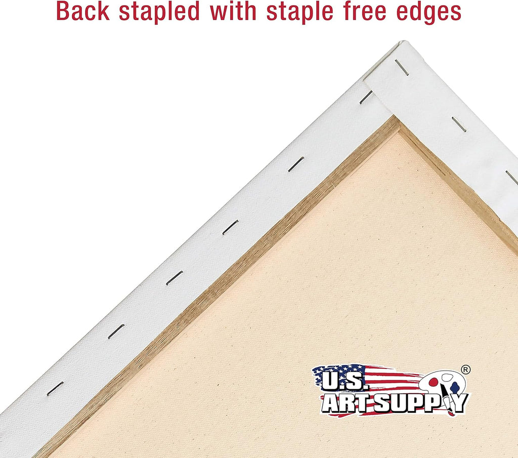 U.S Ar Suppl 1 3 inc Stretche Canva 12-Ounc Tripl Primed 6-Pac Professiona Artis Qualit Whit Blan 3/4inc Profile 100 Cotton Heavy-Weigh Gess Acryli Pouring Oi Painting