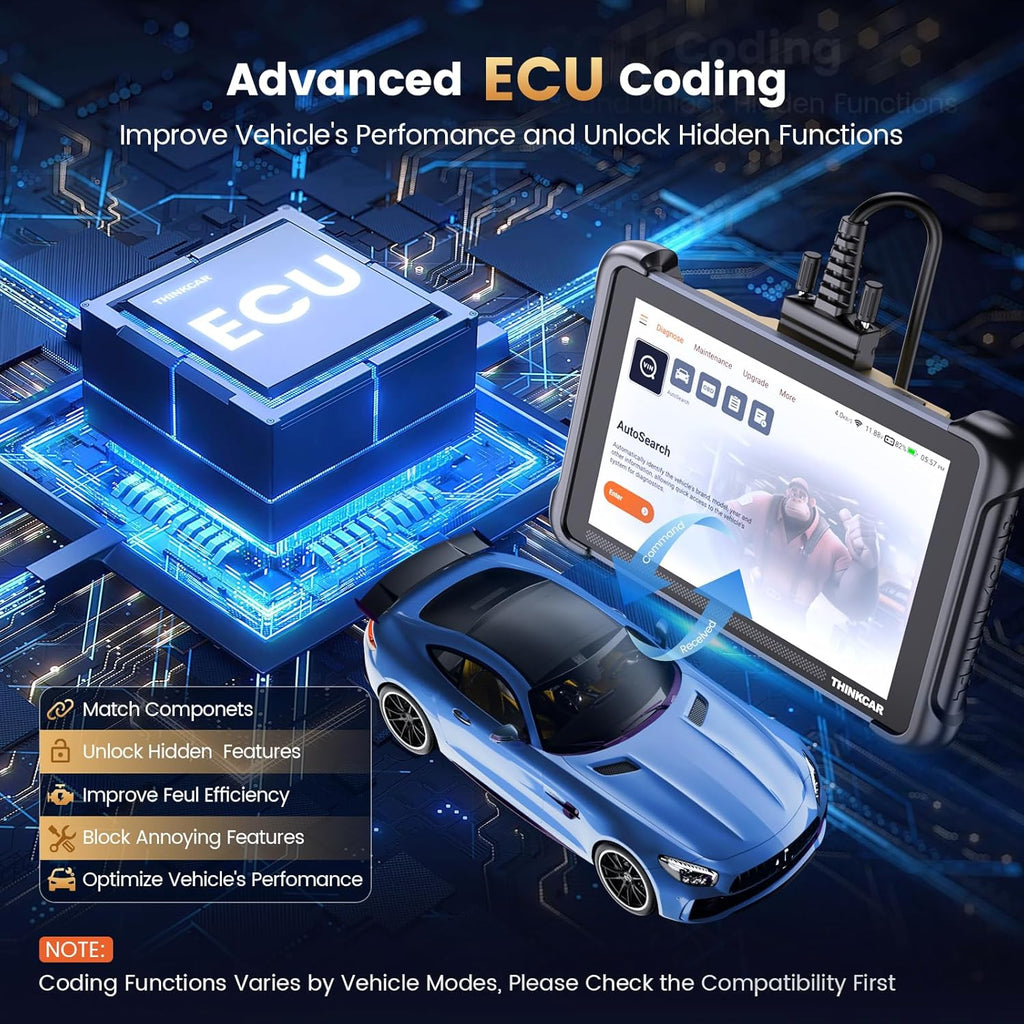 THINKCA THINKSCA 68 OBD Scanner Bidirectiona Sca Too wit Lifetim Fre Update 34 Reset 3000 Activ Test EC Coding PMI Al Syste Diagnosti Scanne fo Cars CANF DOIP FC SGW
