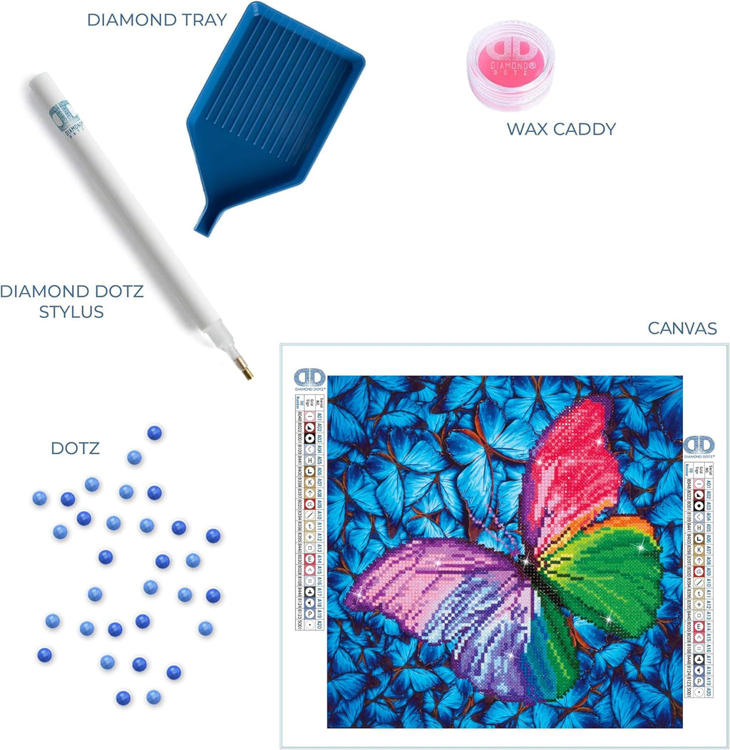 DIAMON DOT Flutte b Pin Butterflie Diamon Paintin Kit fo Adult Diamon Ar Kit Relaxin Creativ Craf Ki wit Dot Gem 12inchx12inch