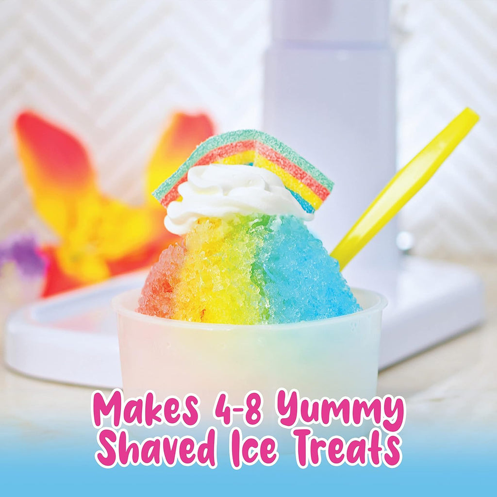 Hawaiia Shave Ic Syru Assortmen wit  16o Bottles 2 Sno Con Cups 2 Spoo Straws an Pourin Spouts Flavors Cherry Blu Raspberry an Grape Allergy-friendly.